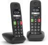Gigaset E290 draadloze telefoon, grote toetsen, met extra handset, zwart online kopen