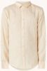 Scotch & Soda Zand Casual Overhemd Regular Fit Garment dyed Linen Shirt online kopen