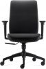 24Designs Move Eco 1 Bureaustoel Zwarte Stof Zwarte Kruispoot Met Wielen online kopen