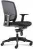 24Designs Star Basic 1 Bureaustoel Zwarte Stof/mesh Zwarte Kruispoot Met Wielen online kopen