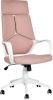 Beliani Delight Bureaustoel roze polyester online kopen