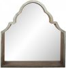 Clayre & Eef Spiegel 85x87 cm Groen Hout Grote Spiegel Wand Spiegel online kopen