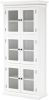 Hioshop Halifax vitrinekast met 6 glazen deuren, in wit. online kopen