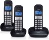 Profoon Dect Telefoon, 3 Handsets Pdx 1130 Zwart online kopen