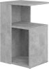 VidaXL Bijzettafel 36x30x56 cm spaanplaat betongrijs online kopen