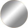 VidaXL House Nordic Jersey Mirror Spiegel Met Messing Look Frame Ø60 Cm online kopen