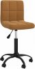 VidaXL Kantoorstoel draaibaar fluweel bruin online kopen