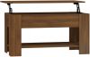VidaXL Salontafel 101x49x52 cm bewerkt hout bruineikenkleurig online kopen