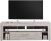 Leen Bakker Tv meubel Glendale grijs eikenkleur 150x41x53 cm online kopen