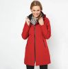 Ilse Jacobsen 3/4 Rain Coat Softshell Dames Donkerrood online kopen