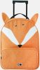 Merkloos Trixie Trolley Koffer Mr. Fox 45 X 34 Cm Oranje online kopen