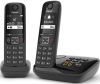 Gigaset AS690A Duo DECT draadloze telefoon met antwoordapparaat, met extra handset, zwart online kopen