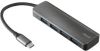 Trust halyx Aluminium USB C to 4 ports USB A 3.2 USB Hub Grijs online kopen