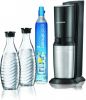 Sodastream Crystal Black toestel incl. 2 glazen karaffen en 60L CO2 cilinder Waterkan Aluminium online kopen