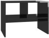 VIDAXL Bijzettafel 60x40x45 cm spaanplaat hoogglans zwart online kopen
