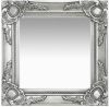 VidaXL Wandspiegel Barok Stijl 40x40 Cm Zilverkleurig online kopen