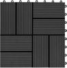 VIDAXL 22 st Terrastegels 30x30 cm 2 m&#xB2, HKC zwart online kopen