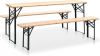 VidaXL Biertafel met 2 bankjes inklapbaar 177 cm grenenhout online kopen