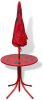 VIDAXL 3 delige Bistroset voor kinderen met parasol rood online kopen