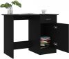 VidaXL Bureau 100x50x76 cm bewerkt hout zwart online kopen