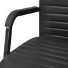 VidaXL Kantoorstoel 55x63 cm kunstleer zwart online kopen