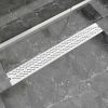 VidaXL Doucheafvoer rechthoekig golf 930x140 mm roestvrij staal online kopen