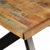 VidaXL Eettafel 180 cm massief gerecycled hout en stalen kruis online kopen