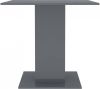 VidaXL Eettafel 80x80x75 cm spaanplaat hoogglans grijs online kopen