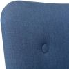 VidaXL Fauteuil met voetenbankje stof blauw online kopen