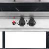 VidaXL Gasbarbecue met 3 laags zijtafel zwart en zilverkleurig online kopen