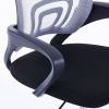 VidaXL Kantoorstoel met mesh rugleuning stof grijs online kopen