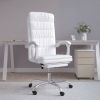VidaXL Kantoorstoel Verstelbaar Kuntsleer Wit online kopen