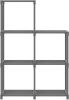 VIDAXL Kast met 5 vakken 103x30x72, 5 cm stof zwart online kopen