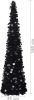 VidaXL Kunstkerstboom pop up 180 cm PET zwart online kopen