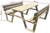 VIDAXL Picknicktafel met banken 150x184x80 cm ge&#xEF, mpregneerd grenenhout online kopen