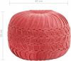 VidaXL Poef smock ontwerp 40x30 cm katoenfluweel roze online kopen