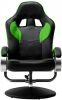 VidaXL Racestoel verstelbaar met voetenbankje kunstleer groen online kopen