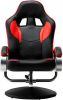 VidaXL Racestoel verstelbaar met voetenbankje kunstleer rood online kopen