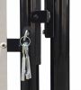 VidaXL Tuinpoort dubbele deur zwart 300 x 175 cm online kopen