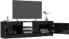 VidaXL Tv meubel 120x30x35, 5 Cm Bewerkt Hout Hoogglans Zwart online kopen