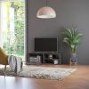 VidaXL Tv meubel 120x34x37 cm bewerkt hout hoogglans grijs online kopen