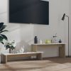 VidaXL Tv meubel 180x30x43 cm spaanplaat sonoma eikenkleurig en wit online kopen