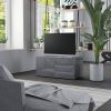 VidaXL Tv meubel 80x34x36 cm spaanplaat hoogglans grijs online kopen