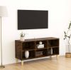 VidaXL Tv meubel met houten poten 103, 5x30x50 cm gerookt eikenkleurig online kopen