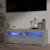 VidaXL Tv meubel Met Led verlichting 120x35x40 Cm Grijs online kopen
