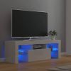 VidaXL Tv meubel met LED verlichting 120x35x40 cm hoogglans wit online kopen