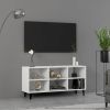 VidaXL Tv meubel met metalen poten 103, 5x30x50 cm wit online kopen