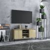 VidaXL Tv meubel met metalen poten 103, 5x35x50 cm sonoma eikenkleurig online kopen