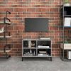 VidaXL Tv meubel met metalen poten 69, 5x30x50 cm betongrijs online kopen