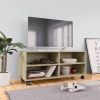 VidaXL Tv meubel met wieltjes 90x35x35 cm spaanplaat sonoma eikenkleur online kopen